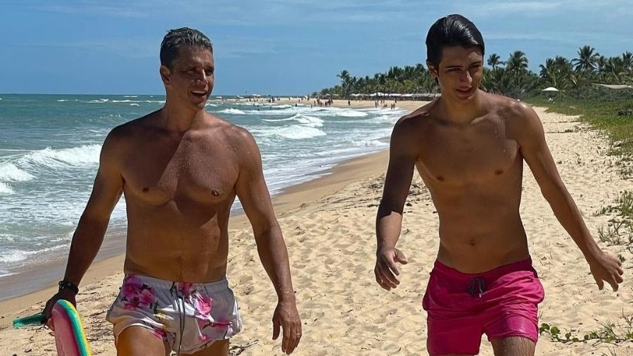 Márcio Garcia e o filho, Pedro - Reprodução/Instagram @oficialmarciogarcia