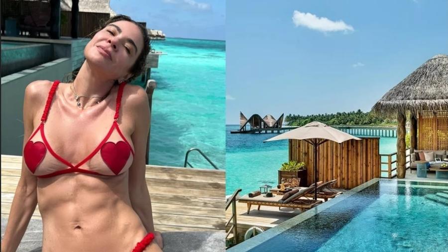 Luciana Gimenez está nas Maldivas com o namorado - Reprodução: Instagram