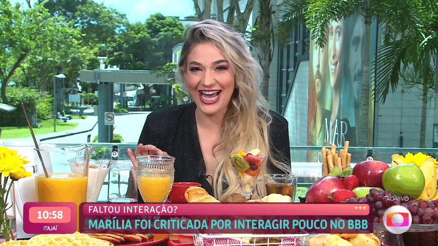 BBB 23: Marília participou do café do eliminado de hoje no Mais Você - Reprodução/Globoplay