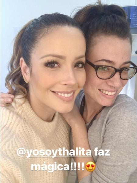 Renata Dominguez brinca com antes e depois de ser maquiada - Reprodução/Instagram/re_dominguez - Reprodução/Instagram/re_dominguez