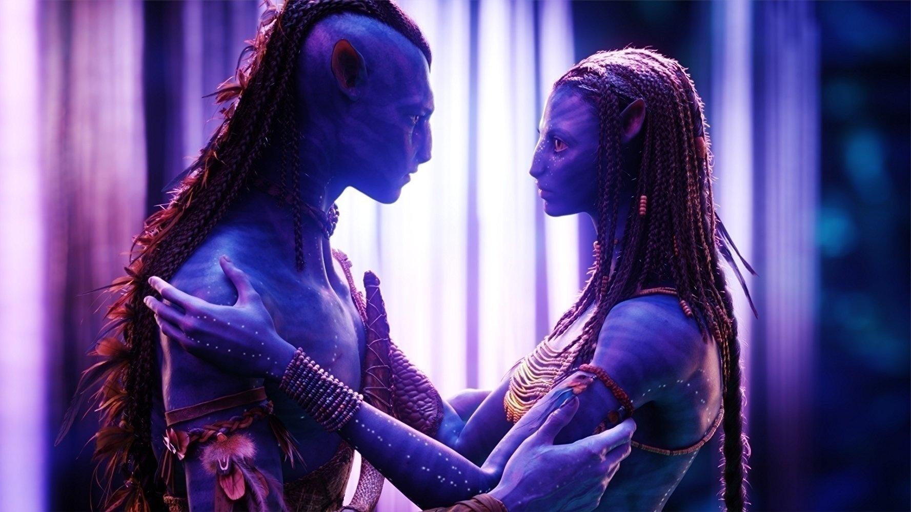 Zoe Saldana e Sam Worthington em cena de "Avatar" (2009) - Divulgação