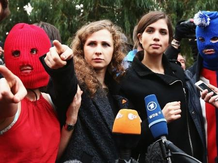 O grupo feminista Pussy Riot - Getty Images
