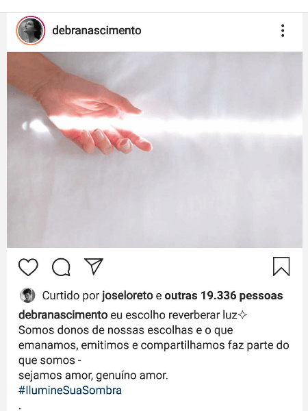 José Loreto curte post de Débora Nascimento - Reprodução/Instagram - Reprodução/Instagram