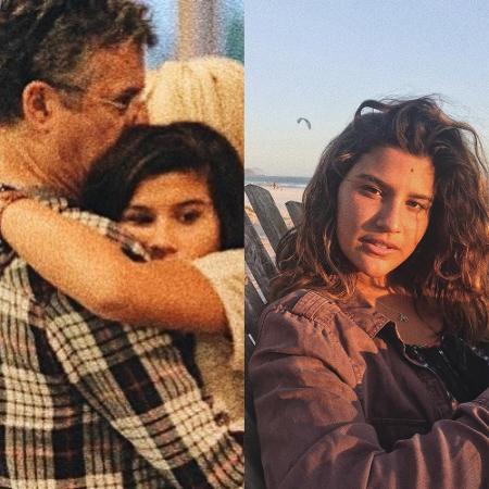 Giulia se emociona com sonho e presta homenagem ao pai, o diretor Marcos Paulo, morto em 2012 - Reprodução/Instagram/@giuliacosta/Montagem UOL