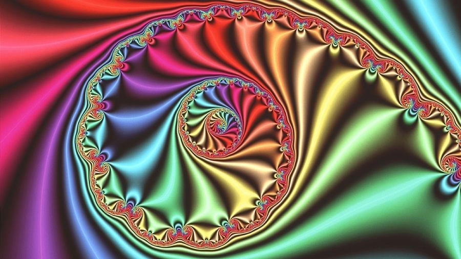 Computação gráfica mostra imagem fractal tridimensional derivada do conjunto de Julia, estudado durante a Primeira Guerra  - Science Photo Library/BBC