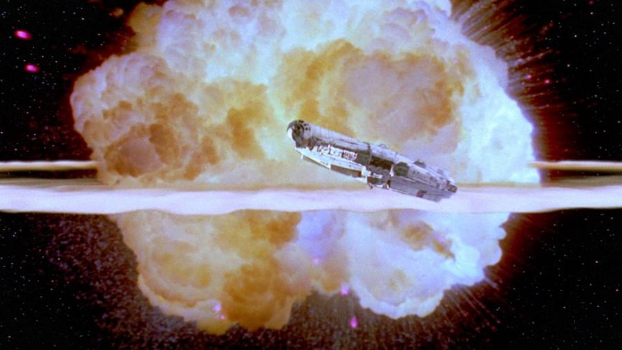 A explosão da estrela da morte em "Star Wars": pegadinha de 1º de abril! - Reprodução