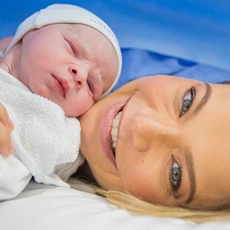 Milena Toscano deu à luz a Francisco, seu segundo filho - Reprodução/Instagram