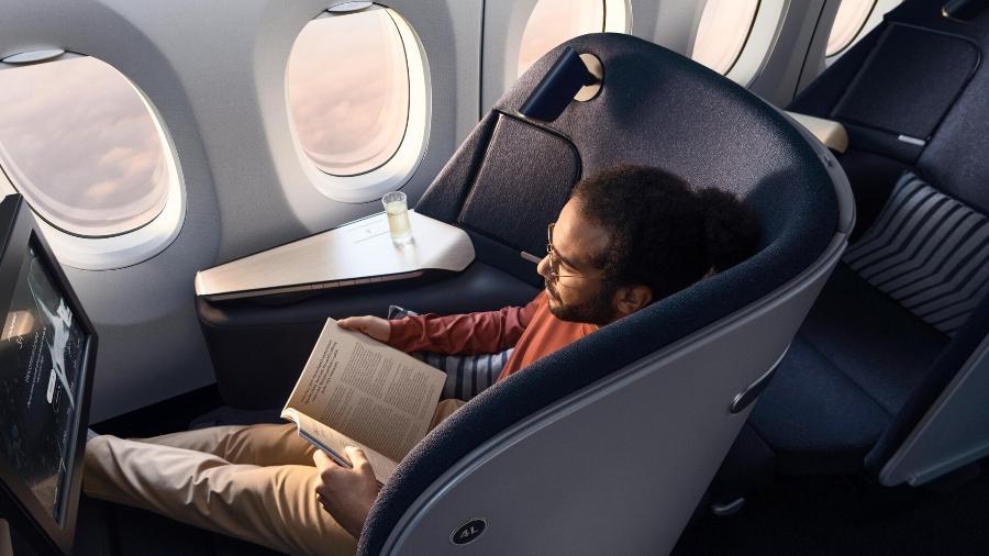 Assento "ninho" da Finnair será lançado na classe executiva em 1º de março - Divulgação
