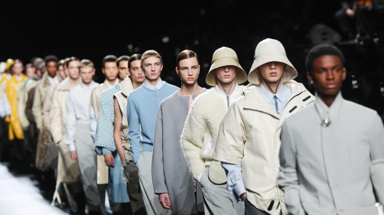 Desfile da Dior Homme, na Paris Fashion Week, em 2023