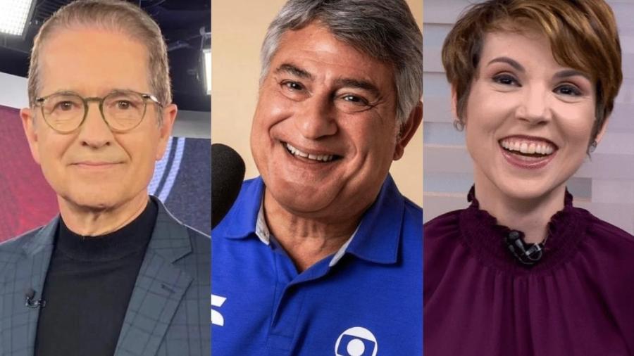 Carlos Tramontina, Cleber Machado e Gloria Vanique foram grandes nomes que deixaram a Globo nos últimos anos - Reprodução/ Globo/ Instagram