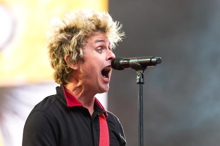 Billie Joe Armstrong, do Green Day, em show no estádio de Wembley, em junho de 2024