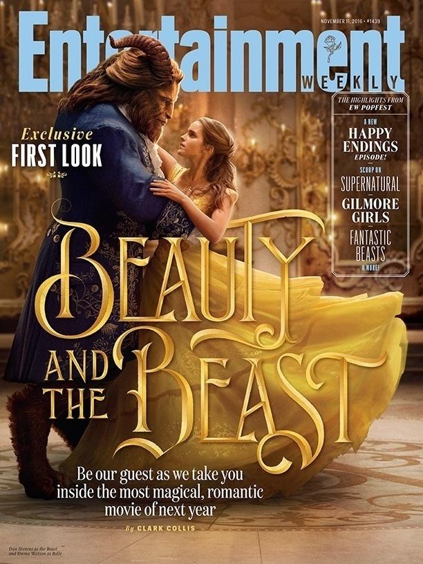 Emma Watson aparece como a protagonista de "A Bela e a Fera" na capa da revista "Entertainment Weekly" - Reprodução