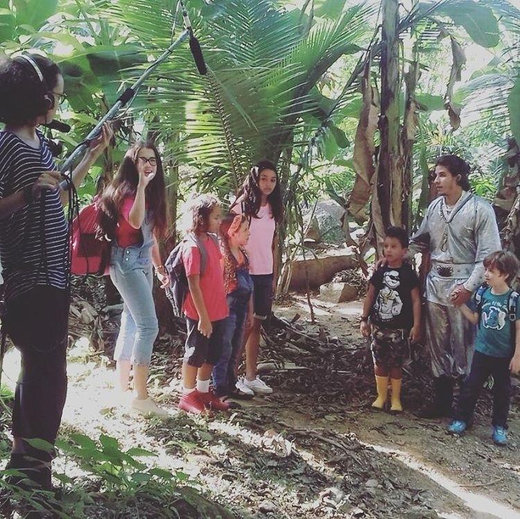 Bastidores da gravação da série "Super Crianças", sobre crianças com superpoderes - Reprodução/Instagram/mauriciocastrooficial