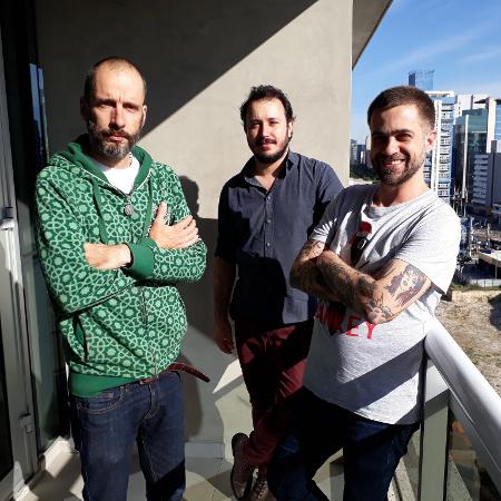 Cazé Pecini, Marco Pavão e Thiago Moraes Martins, sócios da Estricnina Desenhos Animados - Paulo Pacheco/UOL - Paulo Pacheco/UOL