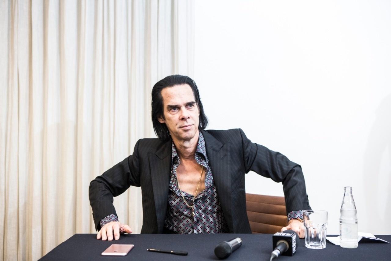 Nick Cave em coletiva de imprensa em São Paulo - Lucas Lima/UOL