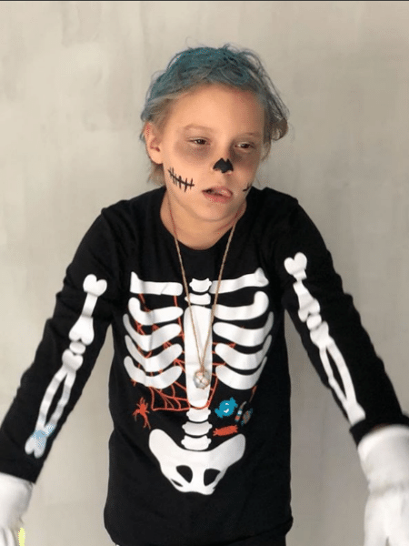 David Lucca, filho de Neymar, fantasiado para o Halloween - Reprodução/Instagram