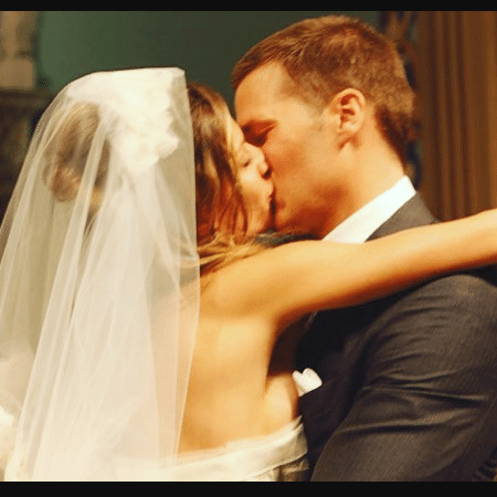 Gisele Bündchen e Tom Brady no dia do casamento, há 10 anos - Reprodução/Instagram
