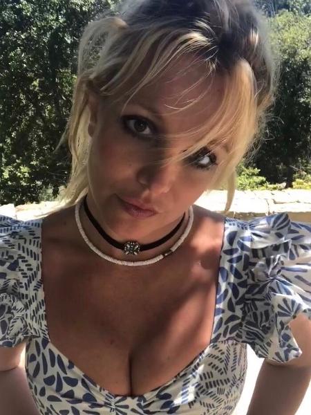 Britney Spears em selfie postada em maio de 2020 - Reprodução/Instagram