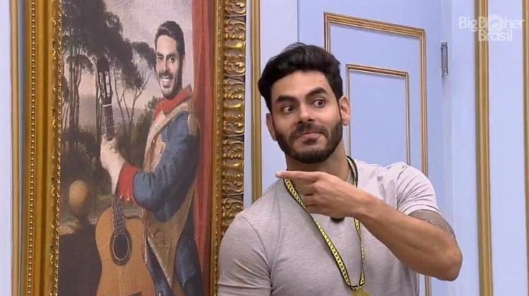 BBB 21: Rodolffo no quarto do líder - Reprodução/Globoplay - Reprodução/Globoplay