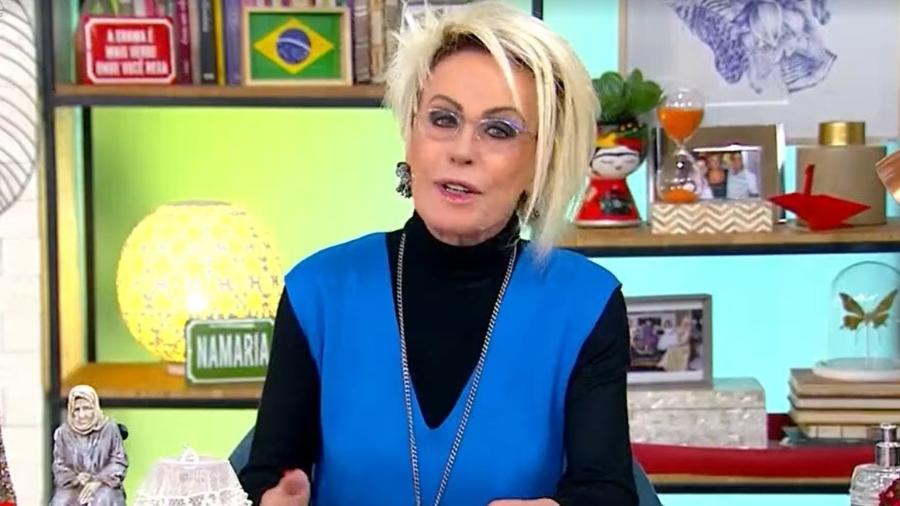Ana Maria Braga comentou do frio hoje de manhã no "Mais Você" - Reprodução/TV Globo