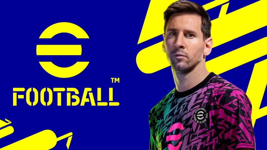 Lionel Messi é capa do eFootball 2022; game é atração do Futebol Muleke na Twitch e no TikTok - Divulgação/Konami