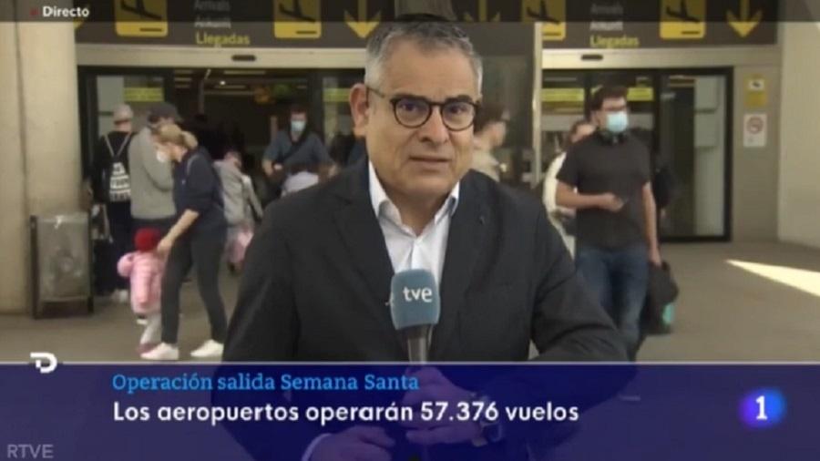 Pênis inflável rouba a cena durante entrada ao vivo de TV Espanhola - Reprodução/TVE