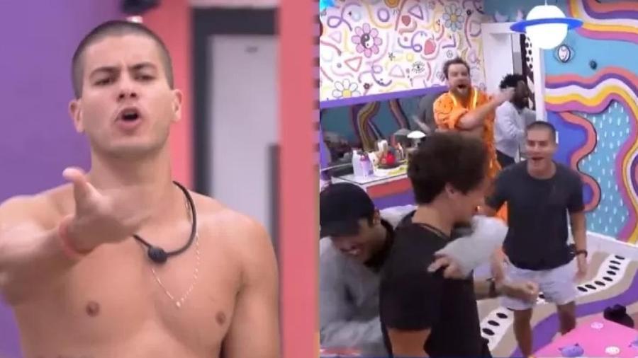 BBB 22: Arthur irritado com Eliezer, Paulo André falando mal de Arthur e fim do lollipop marcam dia - Reprodução/Globoplay