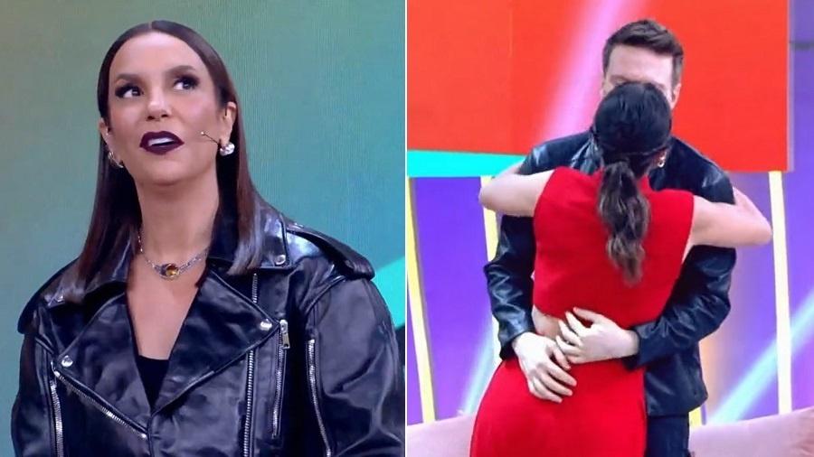 Ivete "cobra" beijo na boca de Fersoza e Telo no Pipoca: "Pra dar audiência" - Reprodução/TV Globo