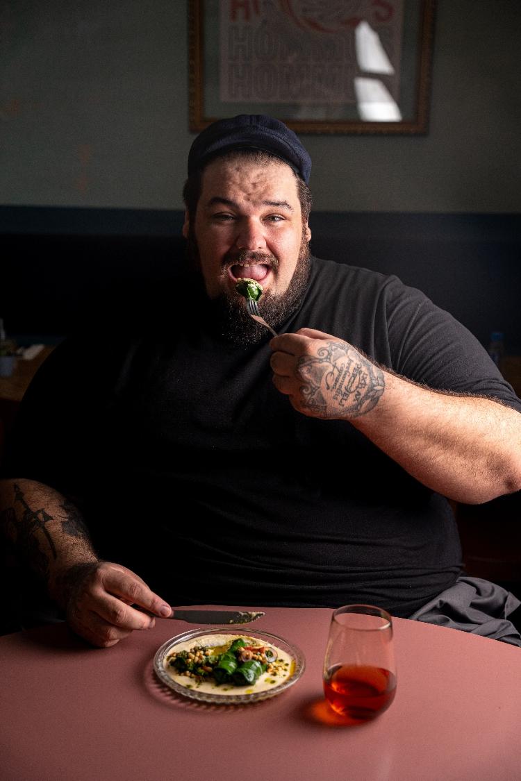 O chef Fred Caffarena e seu Charuto Kuyruk O chef Fred Caffarena e seu Charuto Kuyruk