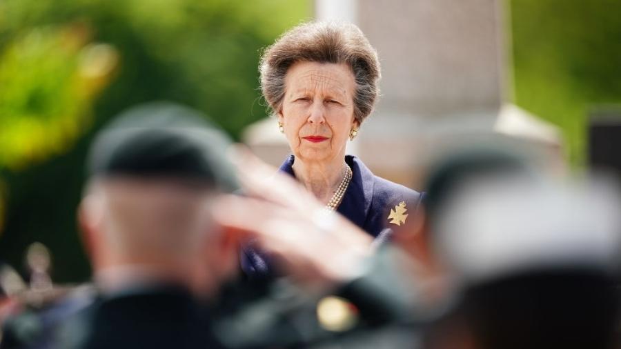 Princesa Anne em inauguração de estátua no início do mês - Aaron Chown - Pool/Getty Images