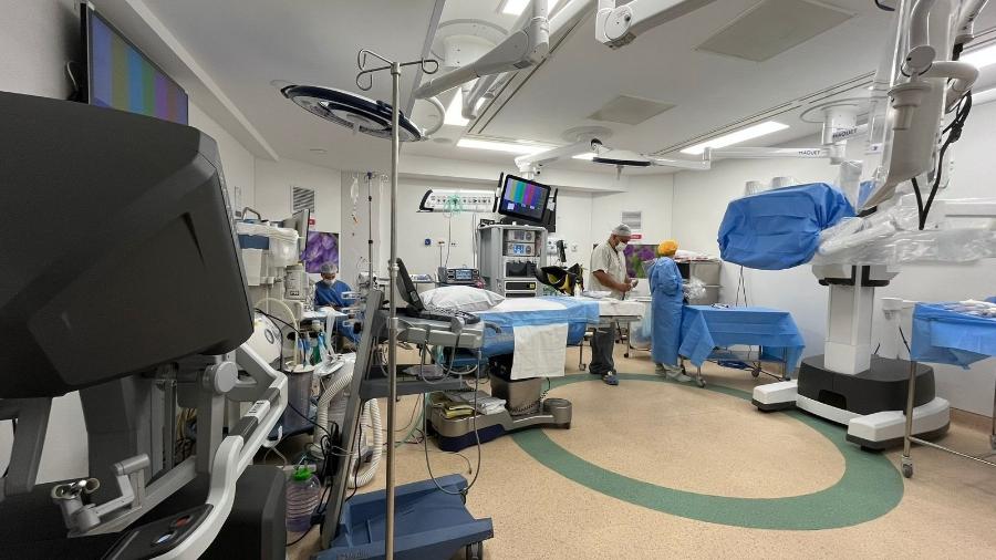 Sala de cirurgia robótica do Hospital Nove de Julho Sala de cirurgia robótica do Hospital Nove de Julho
