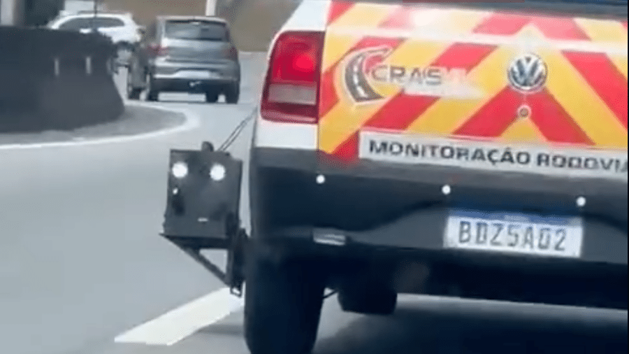 Equipamento fotográfico vem sendo usado na rodovia Raposo Tavares, em São Paulo (SP) - Reprodução