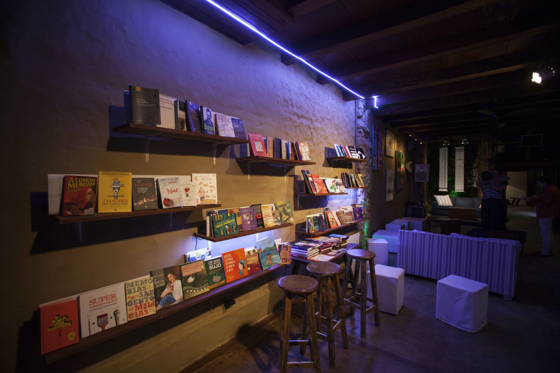 3.jul.2015 - Plataforma "Nuvem de Livros", biblioteca digital com 2,5 milhões de usuários, a maior da região ibero-americana, levou à  Flip uma programação paralela. - EFE/Sebastião Moreira