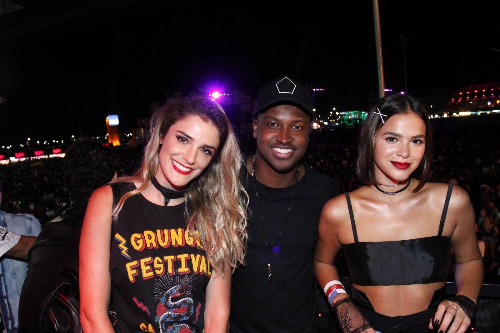Rafa Brites, Thiaguinho e Bruna Marquezine curtem o Rock in Rio - Marcos Ferreira/Brazil News
