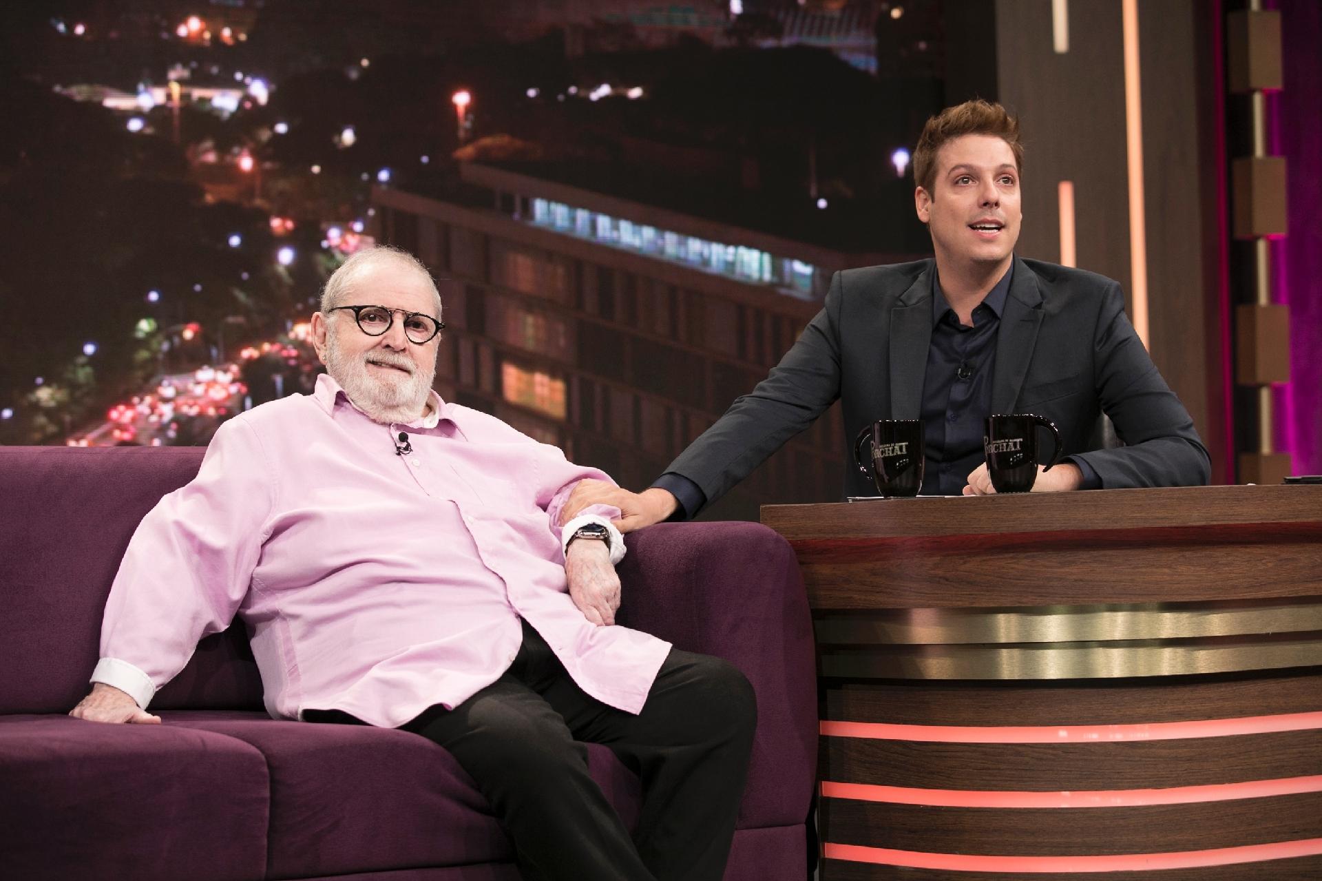 Jô Soares participa do "Programa do Porchat", na Record - Edu Moraes/TV Record