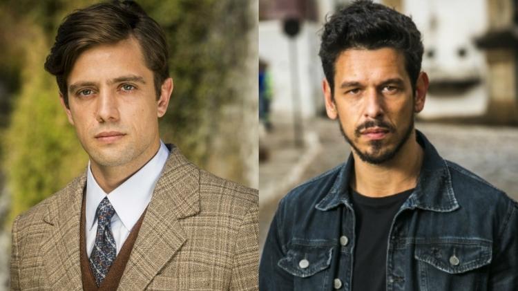 Danilo, o amor do passado, Alain, o amor do presente em "Espelho da Vida" - Globo/João Miguel Júnior/Montagem UOL - Globo/João Miguel Júnior/Montagem UOL