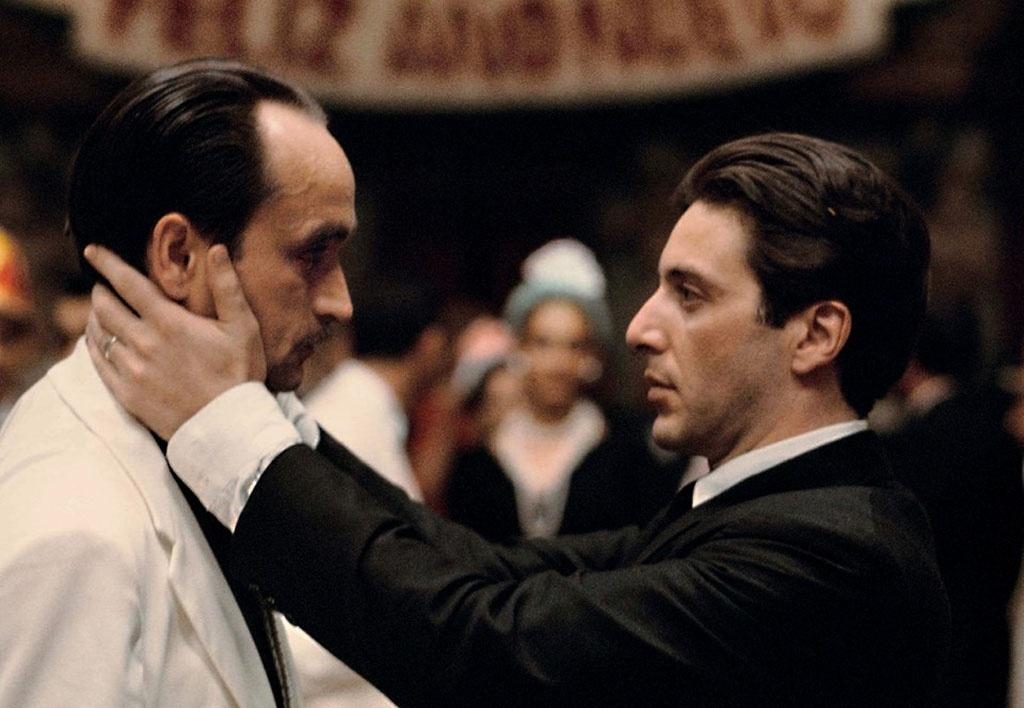 Al Pacino e John Cazale em "O Poderoso Chefão Parte II" (1974) - Divulgação
