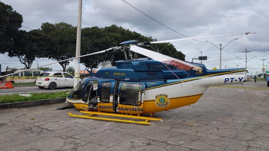 Helicóptero da PRF cai com três policiais no sul da Bahia  - PRF/Divulgação