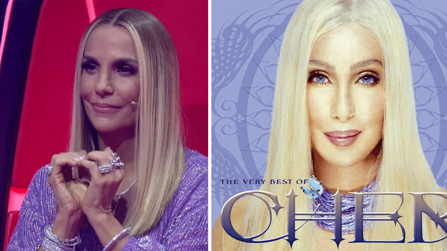 Ivete Sangalo é comparada a Cher no The Voice Brasil - Reprodução/Montagem