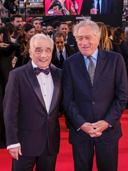 Martin Scorsese e Robert De Niro na pré-estreia de O Irlandês no Festival de Londres - Gareth Cattermole/Getty Images