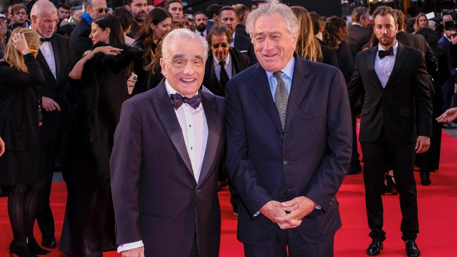Martin Scorsese e Robert De Niro na pré-estreia de O Irlandês no Festival de Londres - Gareth Cattermole/Getty Images