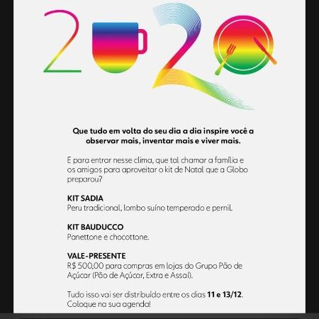 TV Globo garante kit dos funcionários - Reprodução - Reprodução