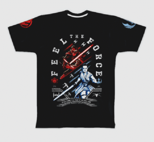 Camiseta Star Wars Feel The Force (Preço sob consulta) - Divulgação