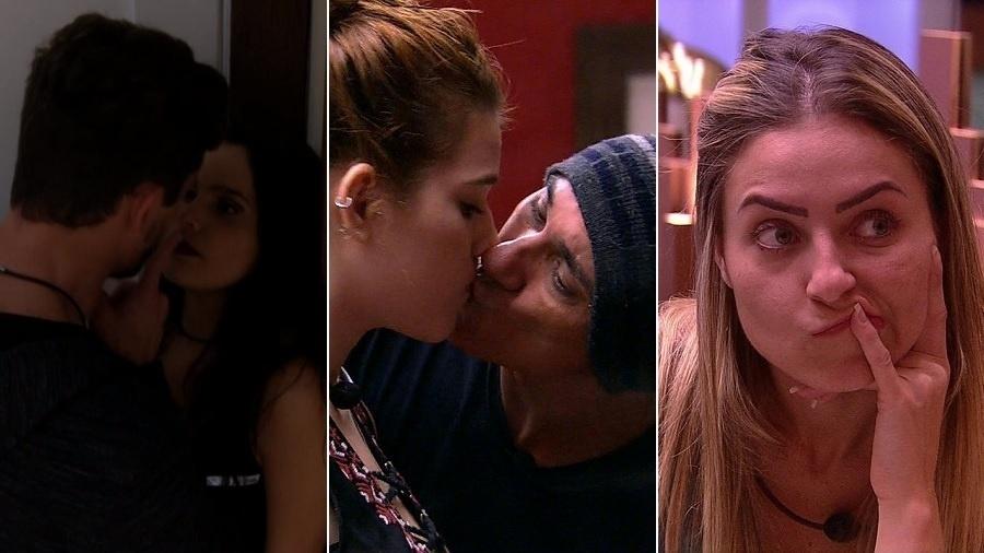 A relação entre Marcos e Emilly (BBB17), os beijos de Ayrton na filha, Ana Clara (BBB18) e as falas de Paula (BBB19) causaram polêmica - Montagem/UOL/Reprodução/TV Globo