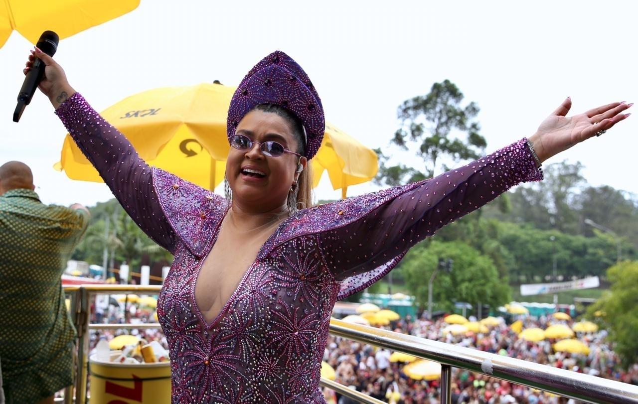 Preta Gil comanda o Bloco da Preta, no Ibirapuera, zona sul de São Paulo - Gabriela Burdmann/UOL