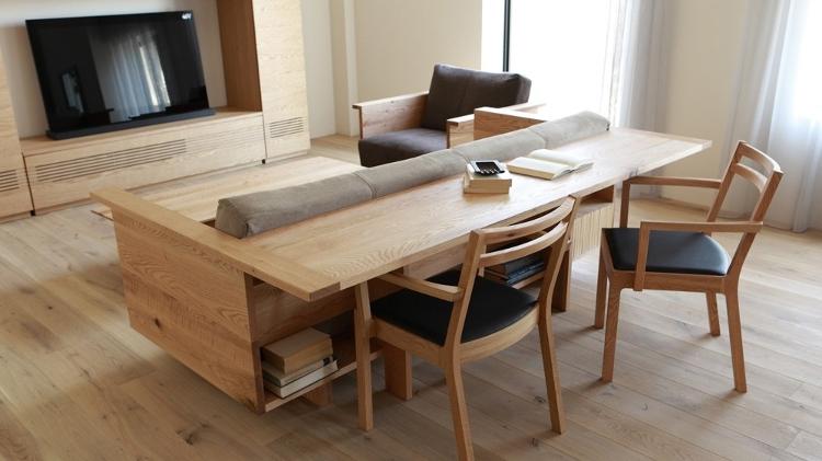 Sofá mesa - Reprodução/Pinterest - Reprodução/Pinterest