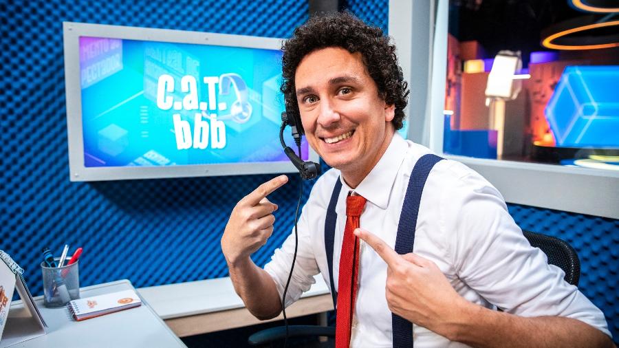 Rafael Portugal faz sucesso com o "CAT BBB" - Victor Pollak/Globo