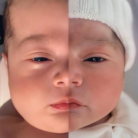 Saulo mostra semelhança entre os filhos Davi (esquerda) e Henri (direita) - Reprodução/Instagram