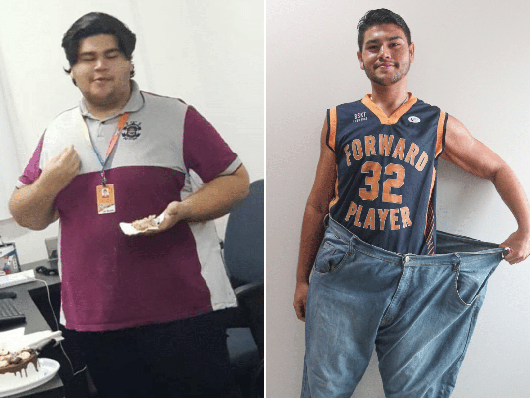 Com bariátrica adiada, Júlio focou na dieta e eliminou 91 kg