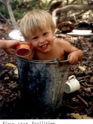 Banho na ilha deserta - Arquivo pessoal - Arquivo pessoal